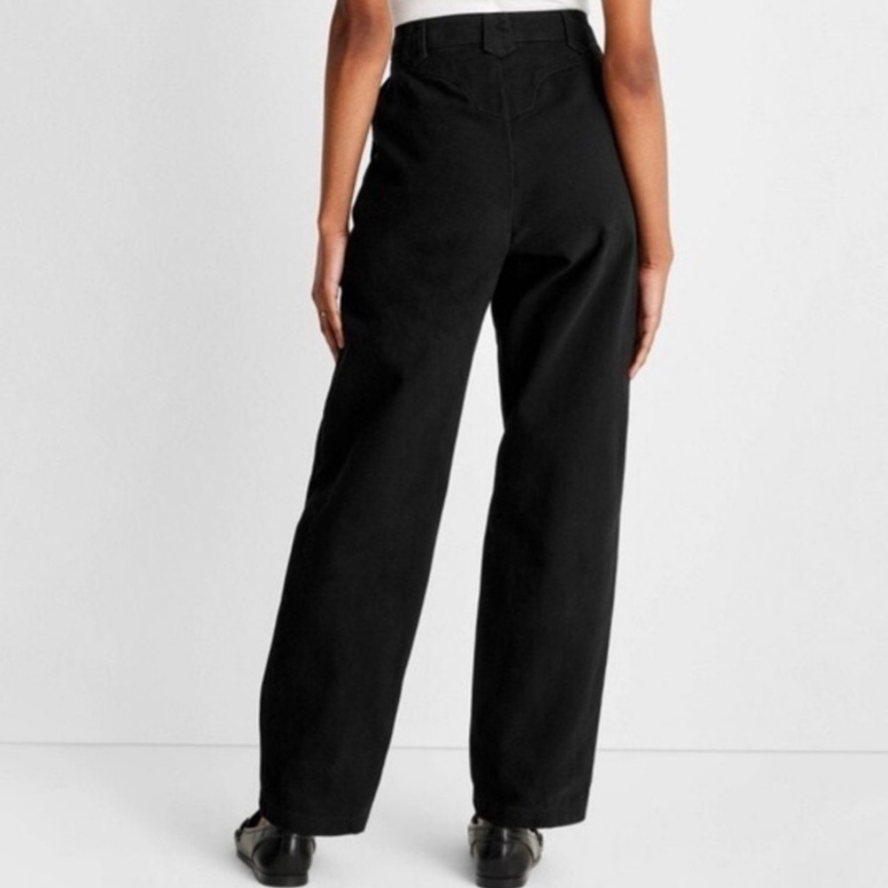 Future Collective High Rise Straight Twill Pant Yoke Seam Sz 12 Reese Blutstein - Picture 4 of 14